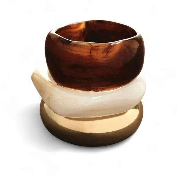 ZARA Three Pack of Rigid Bracelets - Picture 3 of 13